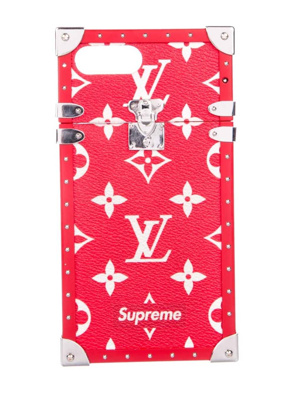Louis Vuitton x Supreme 2017 Monogram Eye-Trunk iPhone 7 Case